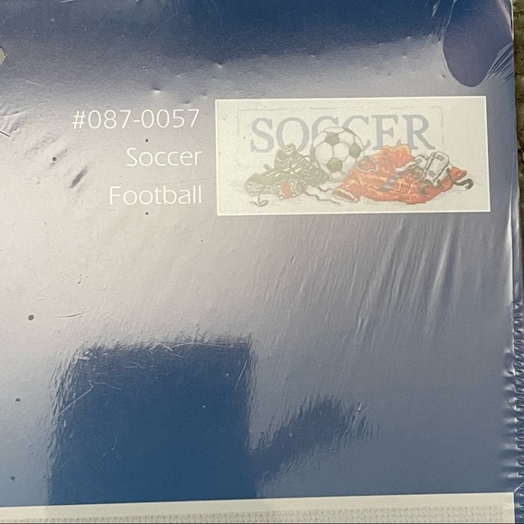 NWOT Janlynn Soccer counted cross stitch - Picture 2 of 4